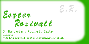 eszter rosivall business card